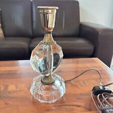 Vintage Stacked Glass Lamp  Hollywood Regency 12