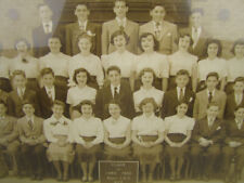 Vintage Framed June 1950 Boody Junior High School Class Sepia Photograph picture