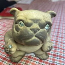 Vintage Roselane Pottery Bulldog with Rhinestone Eyes picture