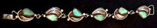 Zuni Cochiti Linda Eustace Bracelet Hand Carved Quality Natural Turquoise Link picture