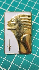 Vintage American Cancer Society Breast Cancer Awareness Lapel Pin Gold Tone picture