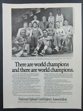 1988 National Spinal Cord Injury Association NBA Team BOSTON CELTICS Magazine Ad picture
