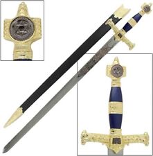 KING SOLOMON MEDIEVAL TEMPLAR CRUSADER REPLICA LONGSWORD - Historical Collection picture