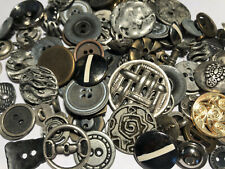HOT MIX 50 RARE MIXED LOT Of Metal Buttons OLD-VINTAGE & NEW picture