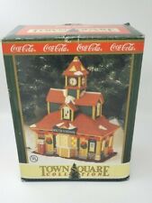 TOWN SQUARE COLLECTION - SOUTH STATION 1997 COCA-COLA CHRISTMAS 9.5”TALL Village picture