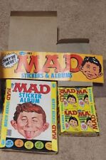 LOT 2 BOXES: 1983 Fleer Goes MAD STICKERS (36) Sealed Wax Packs & (12) ALBUMS  picture