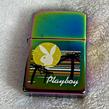 Zippo Playboy Sunset Strip Spectrum Lighter 20832 Discontinued May 2005 Stamp E picture