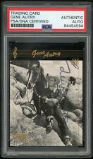 GENE AUTRY 1992 Collect-a-Card Country Music 35 PSA/DNA Certified Authentic Auto picture