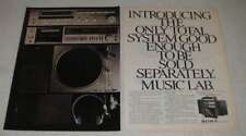 1981 Sony FR-300G Music Lab Stereo Ad - Good Enough to be Sold Separately picture