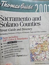 Thomas Guide 2001 Sacramento Solano County Large Print Atlas Map California  picture
