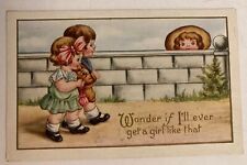1917 Wonder If I'll Ever Get A Girl Like That~Whitney Worcester PM Postcard picture
