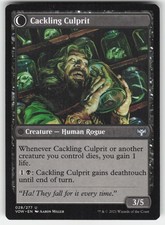 2021 MTG Innistrad Crimson Vow Cackling Culprit 028/277 Panicked Bystander picture