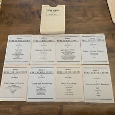 Home Sewing Course by Helen Hall Series 1-8 Booklets Copyright 1936-1937 picture