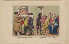 Pharoah's Fat Kine,Lean Kine,Obesity,England,France,1803,Isaac Cruikshank picture