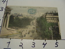 from Elli Buk collection--vintage Paris postcard--le boulevard de la madeleine picture