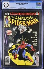 Amazing Spider-Man #194 CGC VF/NM 9.0 White Pages 1st App Black Cat Marvel 1979 picture