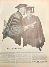 1946 Listerine Antiseptic Vintage Print Ad Graduation Magna Cum Breathless  picture