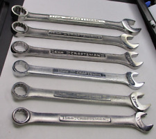 Craftsman 6pc Metric 11mm - 15mm & 17mm 12pt  Combination Wrench Set USA New picture