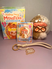 Jotoy Emotional Hairy Monsters Social Phobia Doll Plush Keychain Wrist Strap picture