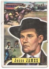 Roundup Western Trading Card #51 Jesse James 1956 Topps VERY GOOD+/FINE picture