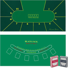 Poker Table Topper Blackjack Set – play Casino Games using the Texas Holdem picture