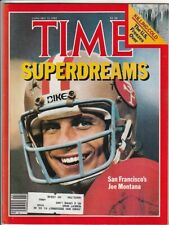 Time Magazine January 25, 1982- Superdreams Joe Montana  picture
