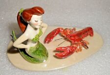 Retired Vintage Hagen Renaker Mermaid and Lobster Figurine Fine Condition picture