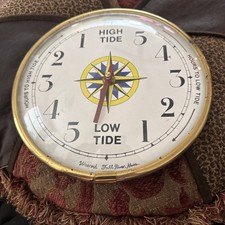 VTG Wuersch Fall River Mass. Tide Clock Battery Op. VERY COOL picture