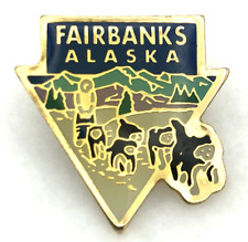 Vintage Fairbanks Alaska Pin Button Tie Tack Lapel Pin picture