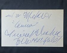 Ella Fitzgerald Autograph Signed 5 x 3 Index Card picture