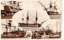 HMS Victory Maritime Museum Royal Navy Ship Dockyard Portsmouth Vintage Postcard picture