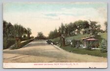 Postcard NY New Rochelle Westchester County Beechmont Entrance Old Car c1908 B5 picture