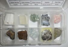 10 Mineral Stone Collection Set A in clear plastic box Education Real Specimen picture