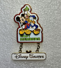 Disney Pin 10236  Disney Salutes - Cast Members 2002 Mickey Donald Goofy picture
