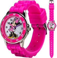Minnie Mouse Time Teacher Watch for Girls - Analog Learning with Pink  picture