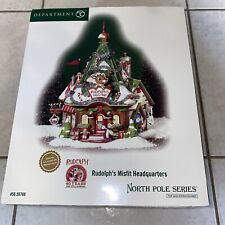 Dept 56 RUDOLPH The RED NOSE REINDEER MISFIT HEADQUARTERS with Original Box picture