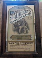 Dr McGillicuddy's Menthol Mint Schnapps Bar Mirror 18.5 x 12.5