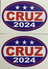 Pair Oval Car Decals , Ted Cruz  2024 President 5