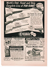 Crosman CO2 Gas Powered BB Pellet Gun  - 1960 Vintage Print Ad Ephemera picture