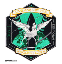 ROCKET LAB 46 -LIVE & LET FLY- NROL-123 Classified NRO USSF SATELLITE PATCH picture
