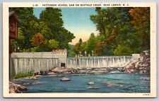 Patterson School Dam Buffalo Creek Boys Swimming Playing North Carolina Postcard picture