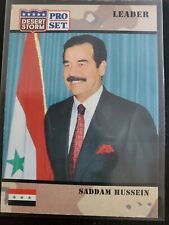 1991 Pro Set Desert Storm Saddam Hussein Rookie Card #69 FRESH CASE PULL MINT picture