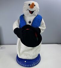 Gemmy Spinning Lighted Snowflake Singing Dancing Snowman - See video (READ) picture