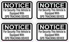 2.5x1.5 Vehicle Equipped with GPS Tracking Stickers Car Truck Bumper Decal picture