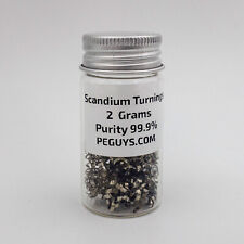 2 Grams 99.9% Scandium metal Turnings in glass vial element 21 sample Rare Earth picture
