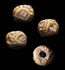 CERTIFIED AUTHENTIC Ancient 2500 years old Phoenician Geometric Design Bead wCOA picture