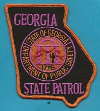 GEORGIA STATE PATROL DPS CANCER AWARENESS PINK  POLICE SHOULDER PATCH picture