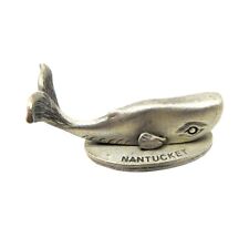 Miniature Nantucket Sperm Whale Figurine Pewter Spoontiques 1981 picture