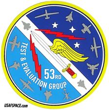 USAF 53rd TEST & EVALUATION GROUP-53 TEG-Nellis AFB, NV- PVC GAGGLE VEL PATCH picture