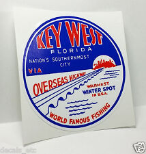 Key West Florida, Vintage Style Travel Decal / Vinyl Sticker, Luggage Label picture